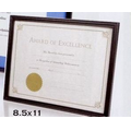 8-1/2"x11" Economy Injection Molded Certificate Frame